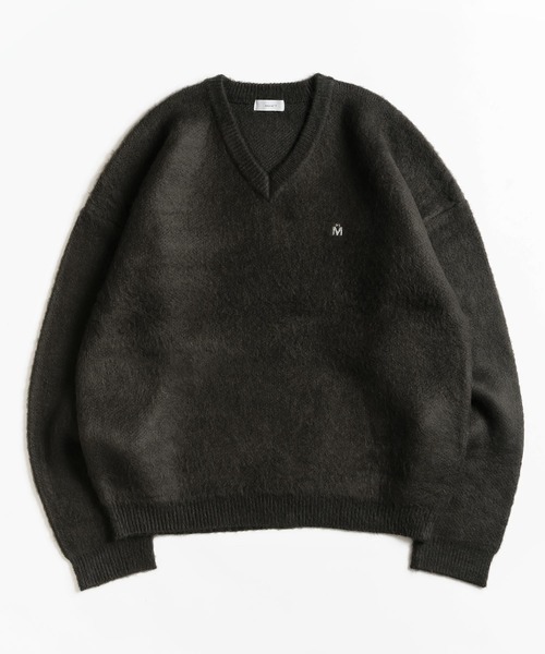 MUHET（ミュエータ）の「Vネックブラッシュドニット（ニット/セーター・レディース・イエロー/チャコールグレー/ブルー/レッド・X-LARGE/MEDIUM）」の19枚目の写真