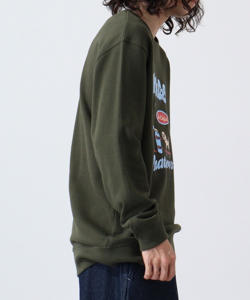 MODISH GAZE(モディシュガゼ)の「MODISH GAZE スケータードッグ 裏毛スウェット(スウェット・メンズ・ホワイト/杢グレー/ブラック/グリーン・M/L)」の6枚目の写真