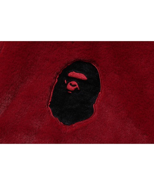 A BATHING APE(アベイシングエイプ)の「(B)APE FAUX FUR JACKET M(その他アウター・メンズ・バーガンディー/ブラック・MEDIUM/SMALL/XX-LARGE/X-LARGE/LARGE)」の6枚目の写真