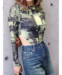 EVRIS | オリジナルグラフィックスキントップス(Tシャツ/カットソー)