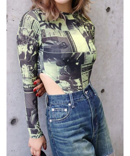 人気　完売品！EVRIS オリジナルグラフィックスカジャン ピンク 人気 完売品！EVRIS オリジナルグラフィックスカジャン ピンク