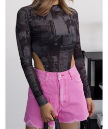 EVRIS | オリジナルグラフィックスキントップス(Tシャツ/カットソー)