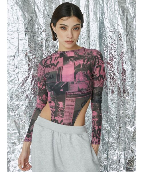 人気　完売品！EVRIS オリジナルグラフィックスカジャン ピンク 人気 完売品！EVRIS オリジナルグラフィックスカジャン ピンク 人気