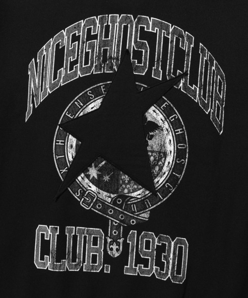NICE GHOST CLUB(ナイスゴーストクラブ)の「【UNISEX】niceghostclub/スターエンブレム プルオーバー(裏起毛)/ナイスゴースト/2984110(スウェット・レディース・ブラック/ピンク・MEDIUM/LARGE/SMALL)」の15枚目の写真