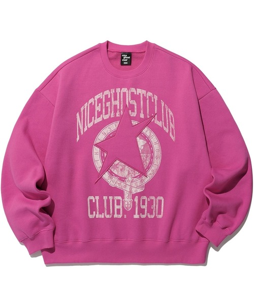 NICE GHOST CLUB(ナイスゴーストクラブ)の「【UNISEX】niceghostclub/スターエンブレム プルオーバー(裏起毛)/ナイスゴースト/2984110(スウェット・レディース・ブラック/ピンク・MEDIUM/LARGE/SMALL)」の9枚目の写真