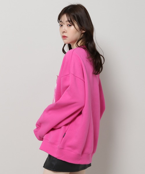 NICE GHOST CLUB(ナイスゴーストクラブ)の「【UNISEX】niceghostclub/スターエンブレム プルオーバー(裏起毛)/ナイスゴースト/2984110(スウェット・レディース・ブラック/ピンク・MEDIUM/LARGE/SMALL)」の7枚目の写真
