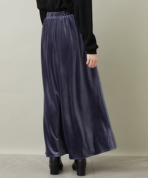 ROSIEE（ロージー）の「ROSIEE ベロアAラインスカート（スカート・レディース・ブラック/グレー・FREE）」の7枚目の写真