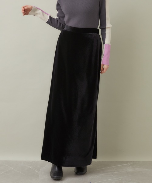 ROSIEE（ロージー）の「ROSIEE ベロアAラインスカート（スカート・レディース・ブラック/グレー・FREE）」の21枚目の写真