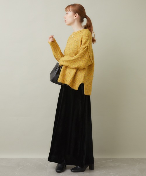 ROSIEE（ロージー）の「ROSIEE ベロアAラインスカート（スカート・レディース・ブラック/グレー・FREE）」の15枚目の写真