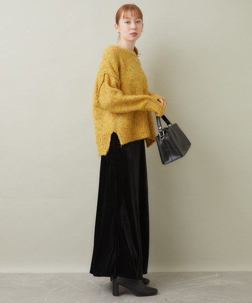 ROSIEE（ロージー）の「ROSIEE ベロアAラインスカート（スカート・レディース・ブラック/グレー・FREE）」の16枚目の写真