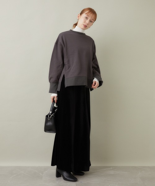 ROSIEE（ロージー）の「ROSIEE ベロアAラインスカート（スカート・レディース・ブラック/グレー・FREE）」の18枚目の写真
