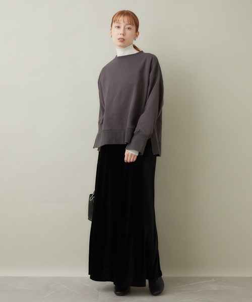 ROSIEE（ロージー）の「ROSIEE ベロアAラインスカート（スカート・レディース・ブラック/グレー・FREE）」の19枚目の写真