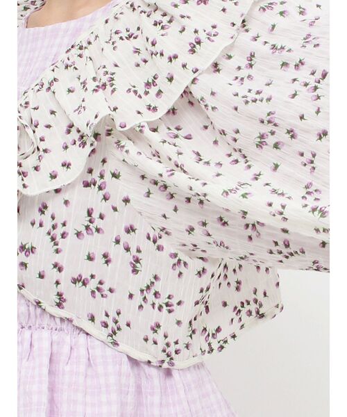 merry jenny（メリージェニー）の「petit flowerフリルボレロ（シャツ/ブラウス・レディース・イエロー/ラベンダー・FREE）」の9枚目の写真