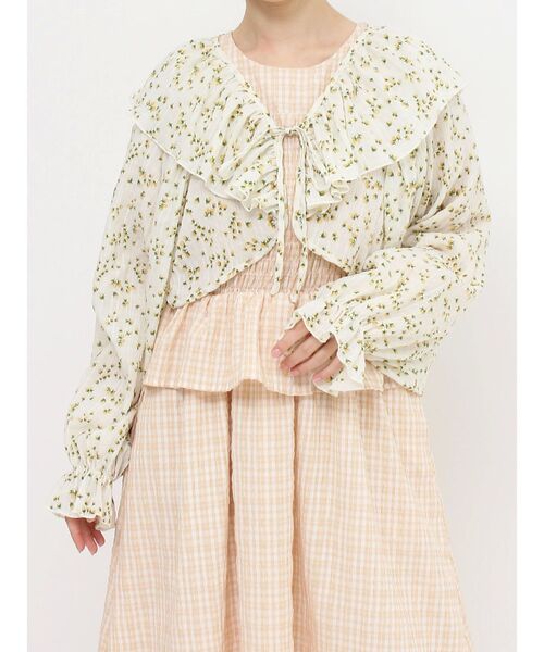 merry jenny（メリージェニー）の「petit flowerフリルボレロ（シャツ/ブラウス・レディース・イエロー/ラベンダー・FREE）」の13枚目の写真