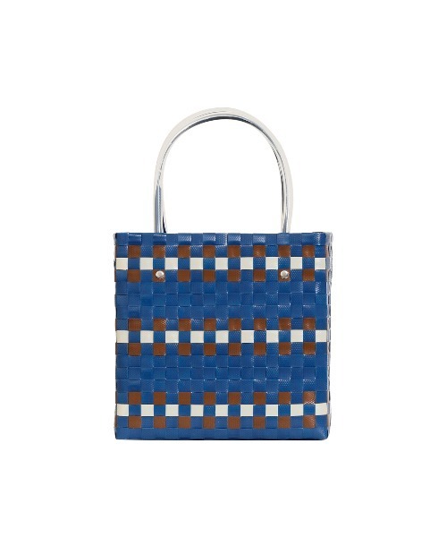 MARNI MARKET(マルニマーケット)の「ミニバスケットバッグ(かごバッグ・レディース・ブルー・FREE)」の3枚目の写真