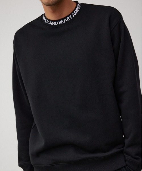 AZUL by moussy(アズールバイマウジー)の「ネックジャガードスウェットトップス(スウェット・メンズ・ホワイト/ブラック/ブルー・LARGE/MEDIUM)」の3枚目の写真