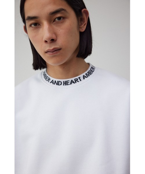 AZUL by moussy(アズールバイマウジー)の「ネックジャガードスウェットトップス(スウェット・メンズ・ホワイト/ブラック/ブルー・LARGE/MEDIUM)」の4枚目の写真