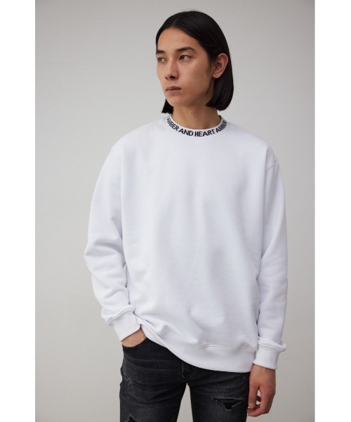 AZUL by moussy(アズールバイマウジー)の「ネックジャガードスウェットトップス(スウェット・メンズ・ホワイト/ブラック/ブルー・LARGE/MEDIUM)」の5枚目の写真