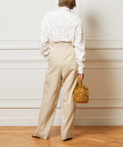 追加》IENA LA BOUCLE バテンレース ブラウス2（シャツ/ブラウス