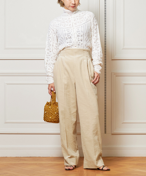 追加》IENA LA BOUCLE バテンレース ブラウス2（シャツ/ブラウス