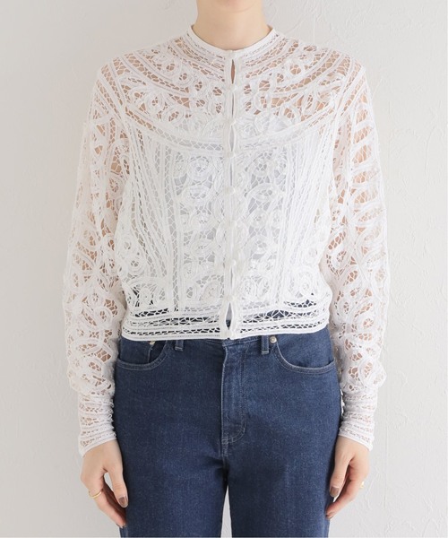 追加》IENA LA BOUCLE バテンレース ブラウス2（シャツ/ブラウス