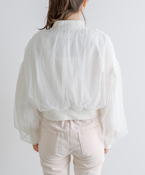 OLIVE des OLIVE(オリーブデオリーブ)の「チュール重ねブルゾン(ブルゾン・レディース・ブラック/アイボリー・FREE)」の20枚目の写真