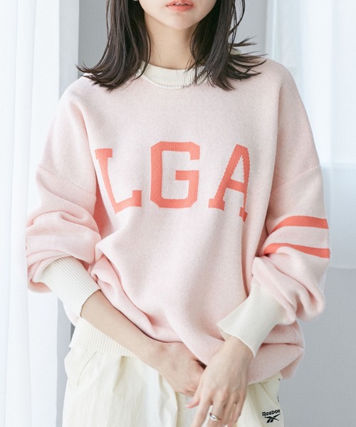 VIS（ビス）の「ロゴニットプルオーバー（ニット/セーター・レディース・ピンク系その他2/スミクロ・FREE）」の2枚目の写真