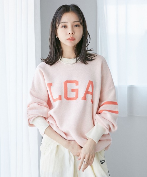 VIS（ビス）の「ロゴニットプルオーバー（ニット/セーター・レディース・ピンク系その他2/スミクロ・FREE）」の3枚目の写真