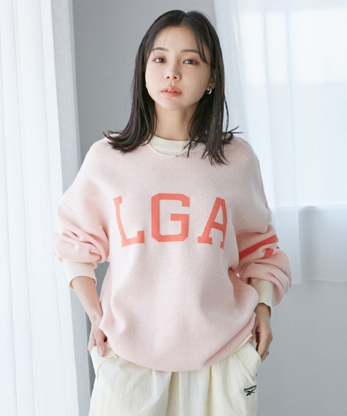 VIS（ビス）の「ロゴニットプルオーバー（ニット/セーター・レディース・ピンク系その他2/スミクロ・FREE）」の7枚目の写真