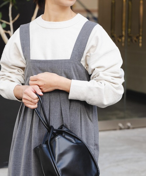 FORK&SPOON(フォークアンドスプーン)の「FORK&SPOON スーピマコットン混反毛クルーネックスウェット(スウェット・レディース・チャコールグレー/アイボリー/ライトブルー・1)」の10枚目の写真