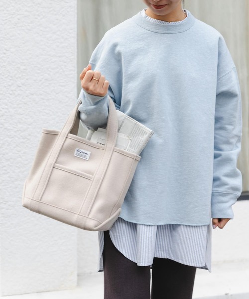 FORK&SPOON(フォークアンドスプーン)の「FORK&SPOON スーピマコットン混反毛クルーネックスウェット(スウェット・レディース・チャコールグレー/アイボリー/ライトブルー・1)」の19枚目の写真