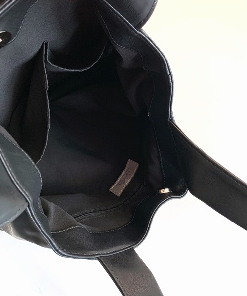 Q（キュー）の「フリルトート（トートバッグ・レディース・シルバー/ブラック・ONE SIZE）」の8枚目の写真