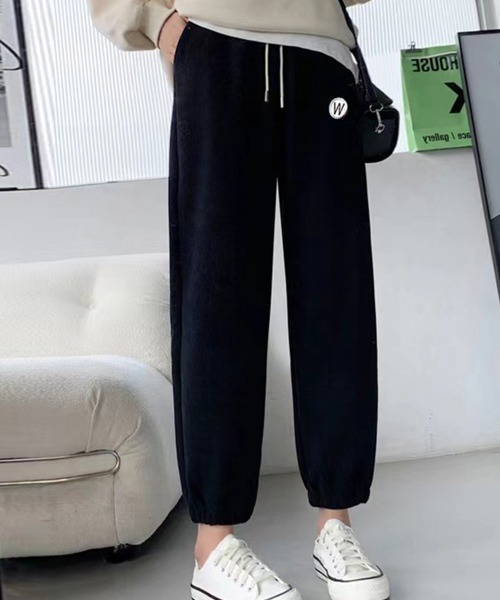 Miniministore(ミニミニストア)の「ジョガーパンツ コーデュロイパンツ 秋冬(スウェットパンツ・レディース・ブラウン/ブラック/アイボリー・フリー)」の3枚目の写真