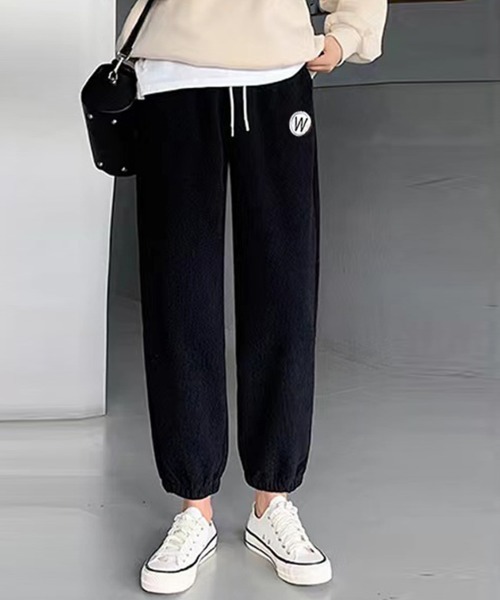 Miniministore(ミニミニストア)の「ジョガーパンツ コーデュロイパンツ 秋冬(スウェットパンツ・レディース・ブラウン/ブラック/アイボリー・フリー)」の4枚目の写真
