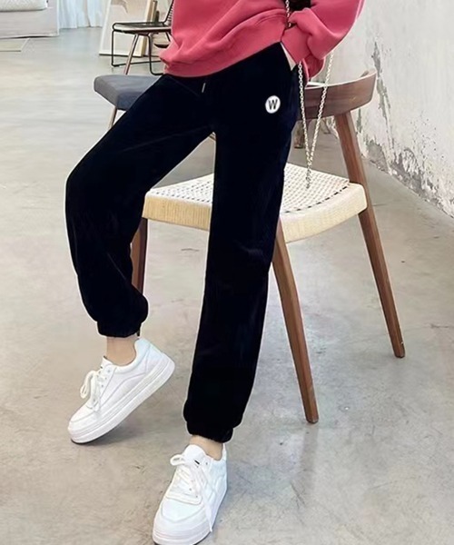 Miniministore(ミニミニストア)の「ジョガーパンツ コーデュロイパンツ 秋冬(スウェットパンツ・レディース・ブラウン/ブラック/アイボリー・フリー)」の5枚目の写真
