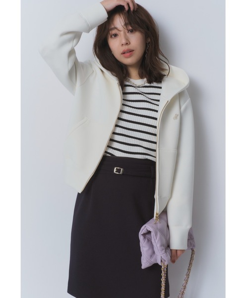 JUSGLITTY（ジャスグリッティー）の「ダブルジップコンパクトパーカー