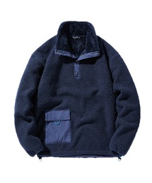 TopIsm | ゴルフ ハーフボタントレーナー ボアフリース ゴルフウェア メンズ(ゴルフグッズ)