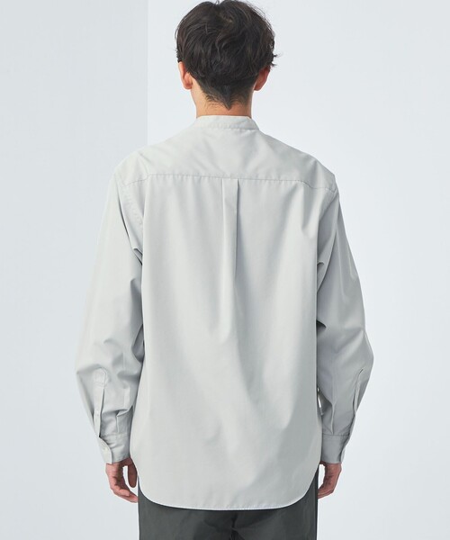 green label relaxing（グリーンレーベルリラクシング）の「ブロード ジャストルーズ バンドカラー シャツ -防シワ-（シャツ/ブラウス・メンズ・ライトブルー/ピンク/グレー・L/XL/M/S）」の11枚目の写真