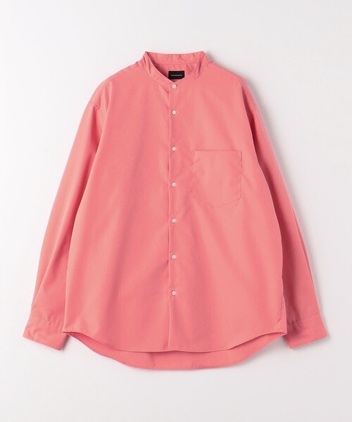 green label relaxing（グリーンレーベルリラクシング）の「ブロード ジャストルーズ バンドカラー シャツ -防シワ-（シャツ/ブラウス・メンズ・ライトブルー/ピンク/グレー・L/XL/M/S）」の20枚目の写真