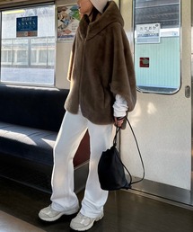 Bonjour Sagan | ラメニットフレアパンツ(その他パンツ)