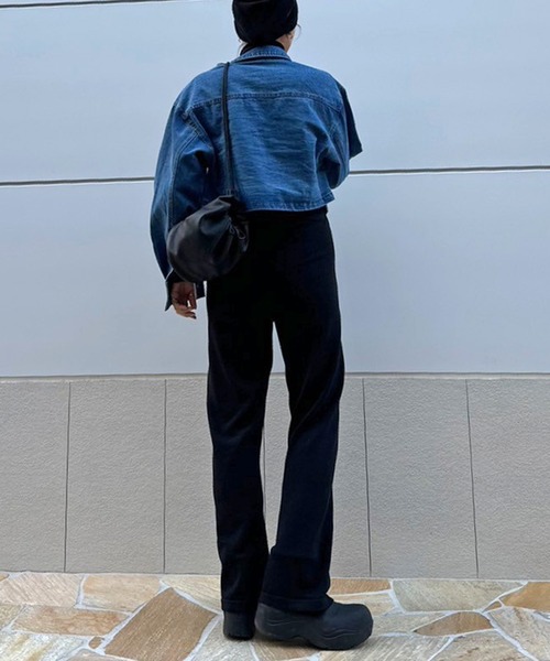 Bonjour Sagan(ボンジュールサガン)の「ラメニットフレアパンツ(その他パンツ・レディース・ライトグリーン/オフホワイト/ブラック・FREE)」の19枚目の写真