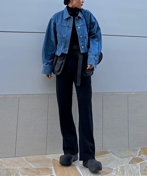 Bonjour Sagan(ボンジュールサガン)の「ラメニットフレアパンツ(その他パンツ・レディース・ライトグリーン/オフホワイト/ブラック・FREE)」の20枚目の写真