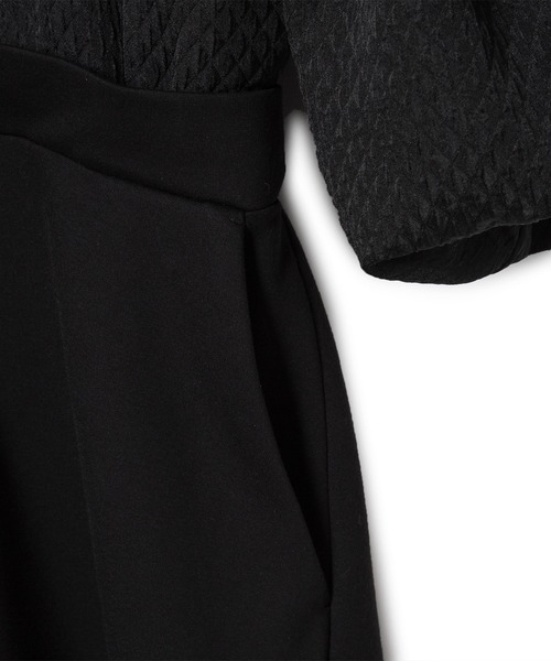 廃盤　アダムエロペ　サステナブル　ジャガードポンチワンピース38 ホワイト ADAM ET ROPE'（アダムエロペ）の「【サステナブル】ジャガード