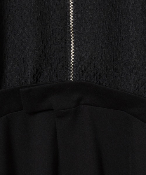 廃盤　アダムエロペ　サステナブル　ジャガードポンチワンピース38 ホワイト ADAM ET ROPE'（アダムエロペ）の「【サステナブル】ジャガード