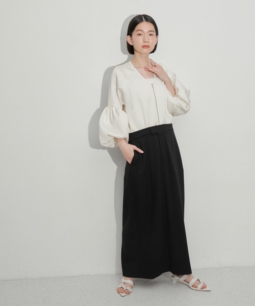 サステナブル】ジャガードポンチワンピース（ワンピース）｜ADAM