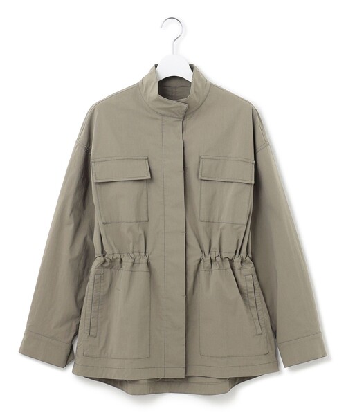 【SLOW/一部店舗限定】ミリタリーストレッチタフタ ジャケット