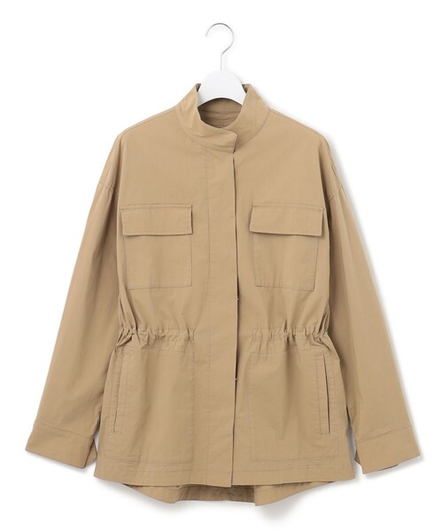 【SLOW/一部店舗限定】ミリタリーストレッチタフタ ジャケット