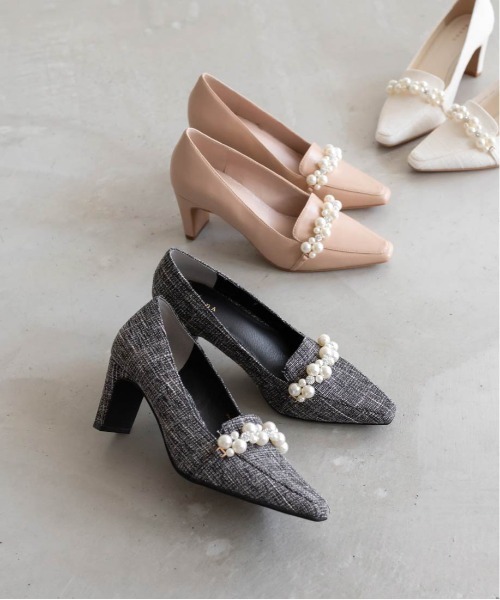 RANDA(ランダ)の「パールパーツローファシューズ(その他シューズ・レディース・ホワイト/ピンク/ブラック・22.5/23/23.5/24/25/22/24.5)」の15枚目の写真