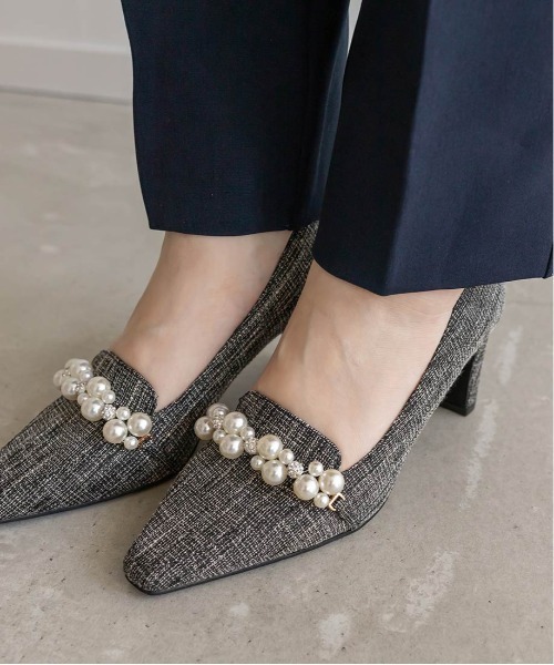 RANDA(ランダ)の「パールパーツローファシューズ(その他シューズ・レディース・ホワイト/ピンク/ブラック・22.5/23/23.5/24/25/22/24.5)」の17枚目の写真