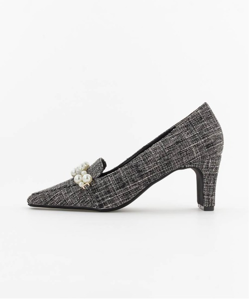 RANDA(ランダ)の「パールパーツローファシューズ(その他シューズ・レディース・ホワイト/ピンク/ブラック・22.5/23/23.5/24/25/22/24.5)」の4枚目の写真